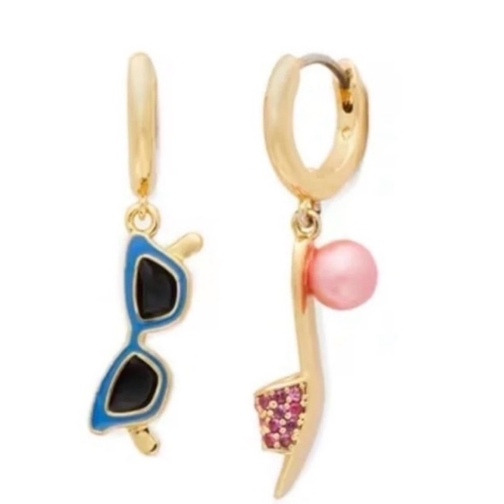 New Kate Spade New York Sweet Treasures Sunglasses & Sandals  Earrings